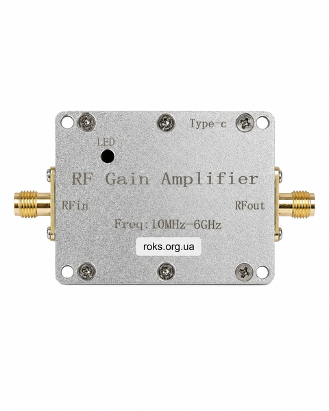 Малошумный усилитель LNA 10 МГц-6 ГГц, SMA, 20-30 дБ, 50 Ом, USB Type-C, Low Noise Amplifier AN 0072 IL фото