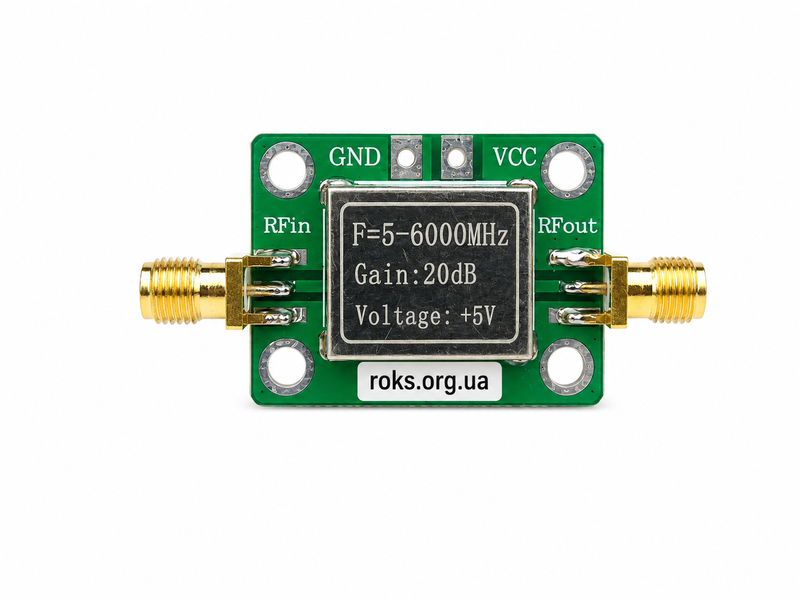 Усилитель РЧ широкополосный 5-6000 МГц, радиочастотный модуль, 20 dB 5V 23&times;28 мм AN 0086 IL фото