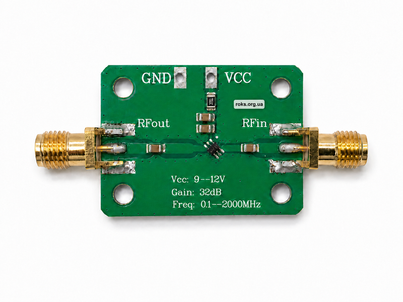 Підсилювач радіочастотний LNA 0.1-2000 МГц 50 Ом SDR