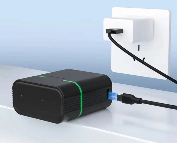 Батарейки PUJIMAX литий-ионные AAA 1.5V 1100mWh 4 шт + зарядный кейс на 4 слота с интеллектуальной быстрой зарядкой для дронов E 0012 IG фото