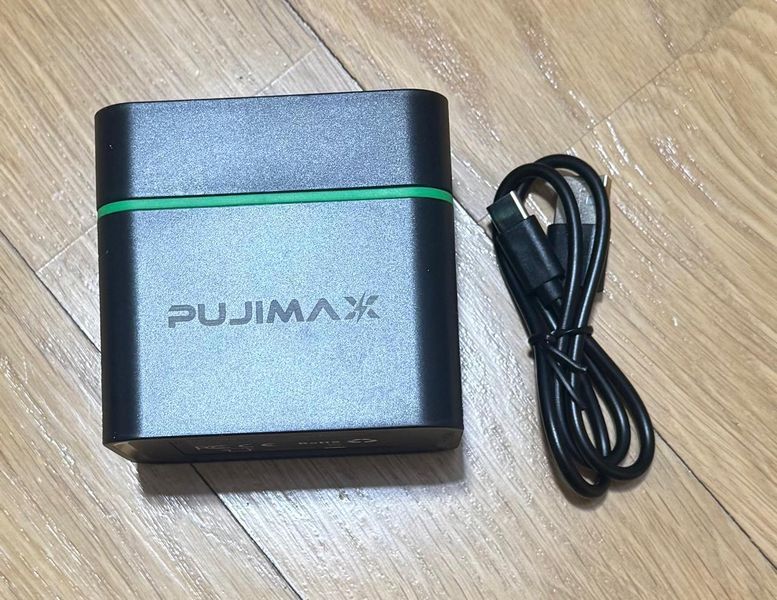 Батарейки PUJIMAX литий-ионные AA 4255 mWh 4шт + AAA 1.5V 1100 mWh 4шт + зарядный кейс на 8 слотов E 0014 IG фото
