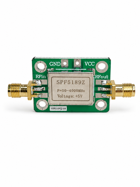 LNA підсилювач SPF5189Z 50-4000 МГц NF 0.6 dB 5 В
