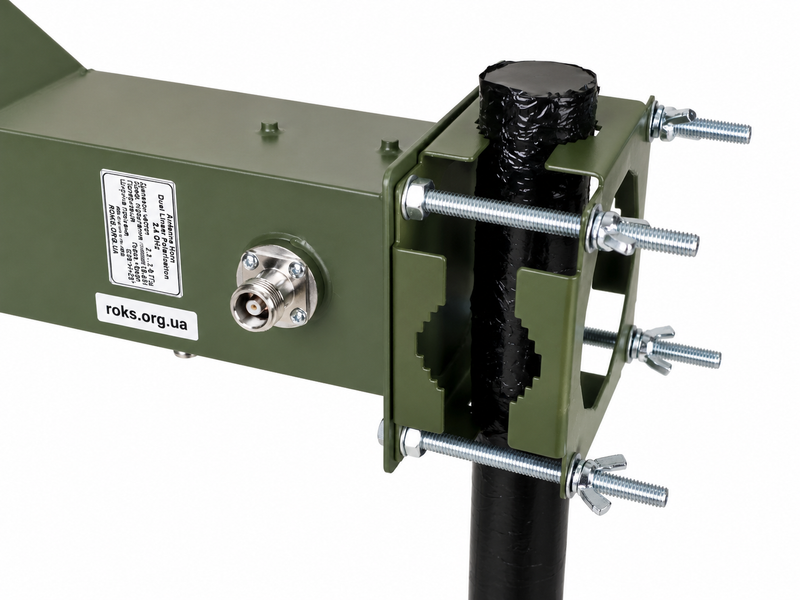 Рупорна антена HORN 2.4 ГГц 18 дБ 2x N-type Female