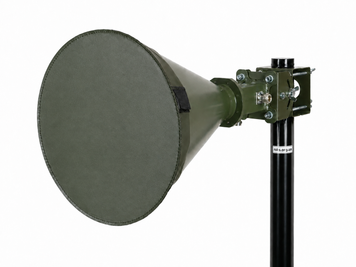 Антена рупорна конусна Horn 4.7-6.0 ГГц, подвійна лінійна поляризація H+V, 19.3 dBi, 50 Ом, 2x N-female, ААБШ.567.800.283-СК01А